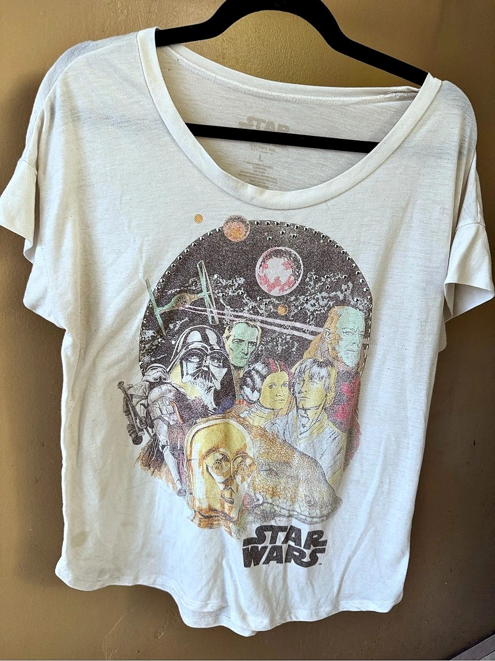 Star Wars Graphic Tee (White) Large